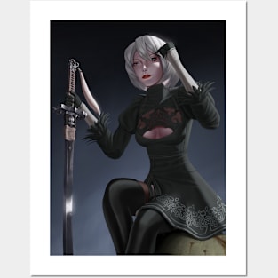 2B (Without Mask) Posters and Art